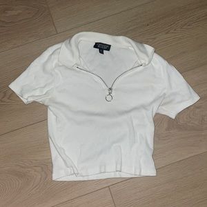White crop top